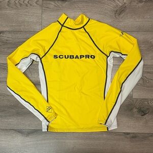 ScubaPro Yellow Long Sleeve Rash Guard XS/S Long Sleeve Diving Dive See Measures